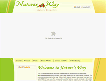 Tablet Screenshot of natureswaycosmetics.com